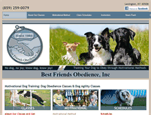 Tablet Screenshot of bestfriendsobedience.com